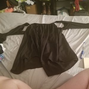 Off the shoulder black top